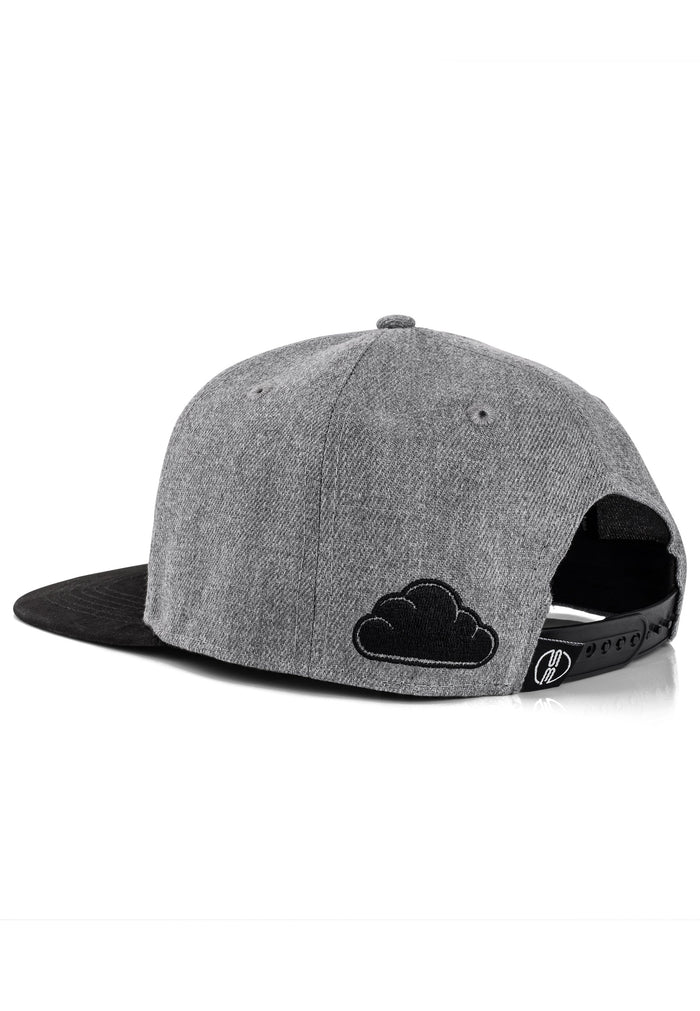 Blackskies-Porto-Alegre-Snapback-Cap-Grey-Black-Baseball-Hat-Mens-Back-Snap