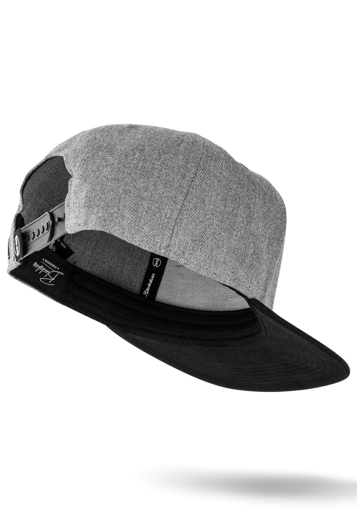 Blackskies-Porto-Alegre-Snapback-Cap-Grey-Black-Baseball-Hat-Mens-Fly-Back