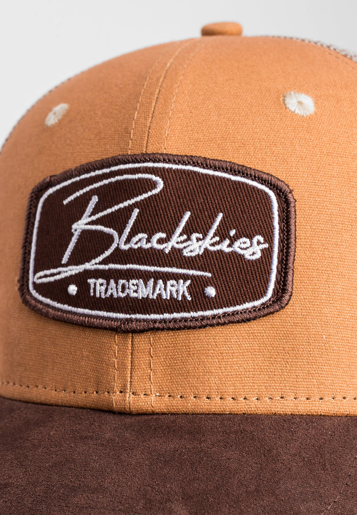 Blackskies-Race-Baseball-Cap-Brown-Beige-Brown-Detail
