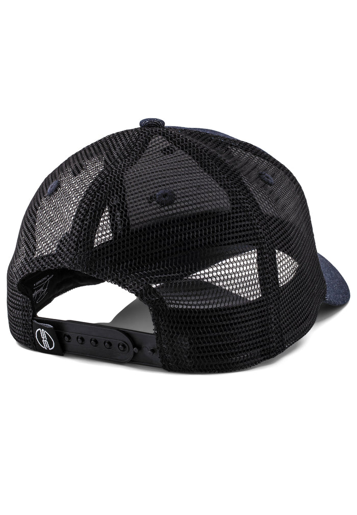 Blackskies-Razor-Trucker-Cap-Denim-Black-Baseball-Hat-Snap-Back-Logo-Detail