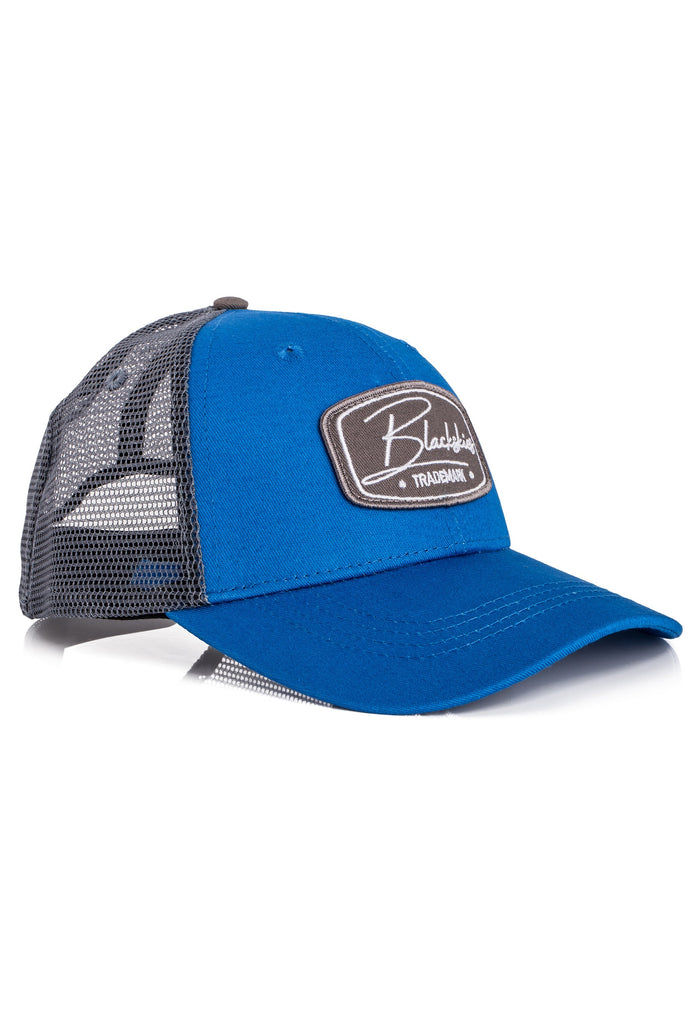 Blackskies Razor Trucker Hat Cap Baseball Blue Grey Mens Mesh Specs