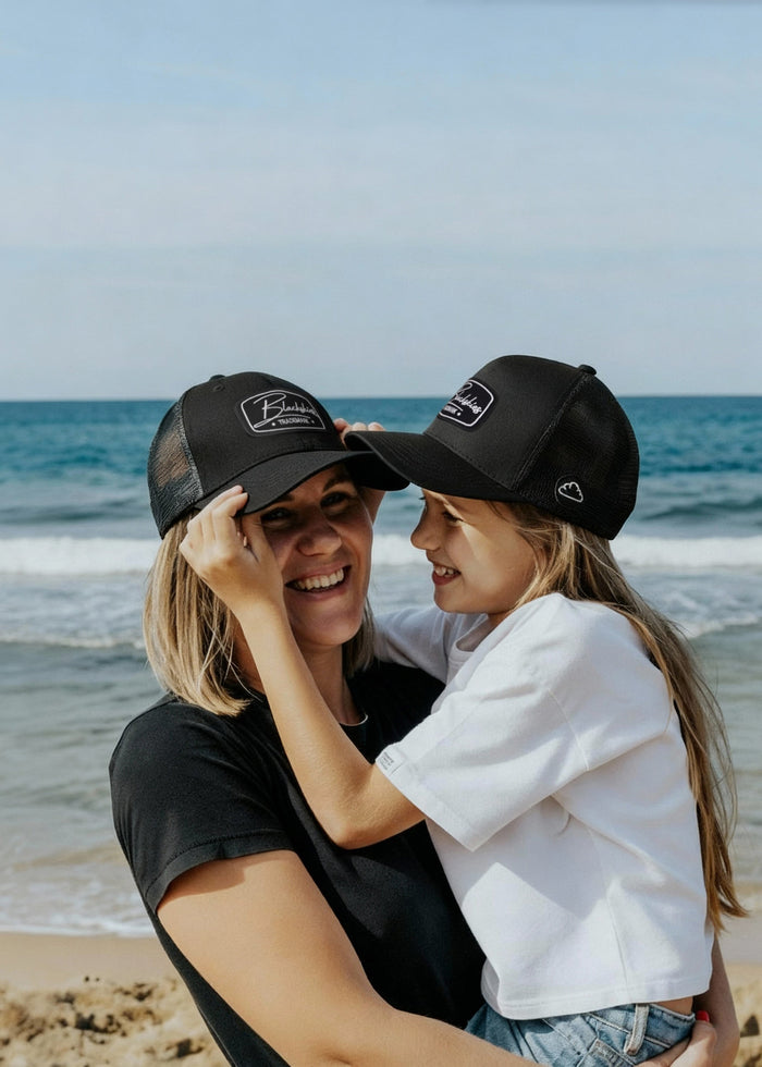Blackskies-Race-Baseball-Kids-Cap-Black-Model-2