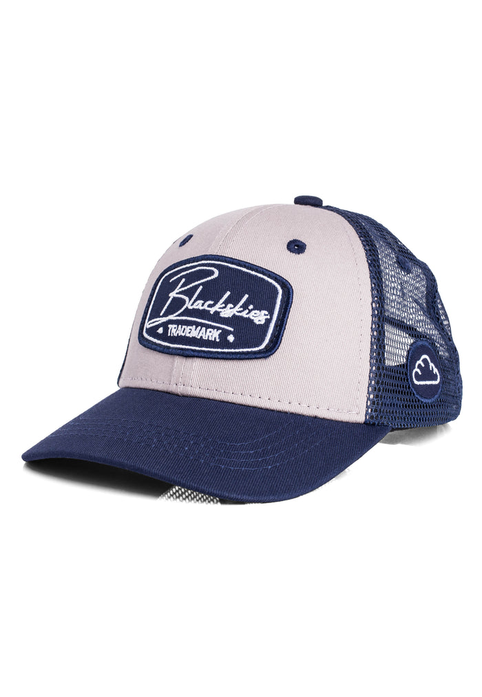 Blackskies-Race-Baseball-Cap-Kids-Grey-Navyblue-2