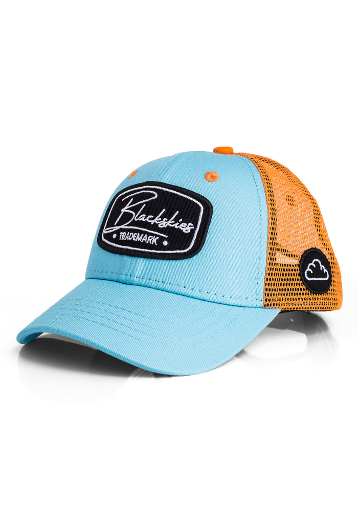 Blackskies-Race-Baseball-Kids-Cap-Kids-Light-Blue-Orange-2