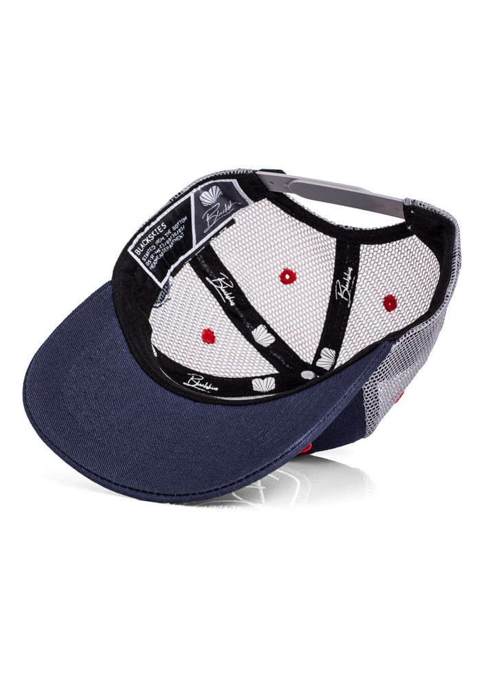 Blackskies-Race-Baseball-Kids-Cap-Navy-Grey-Red-4