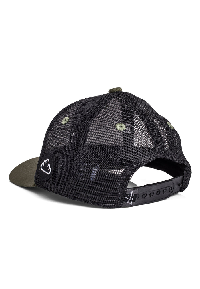 Blackskies-Race-Baseball-Kids-Cap-Olive-Black-3