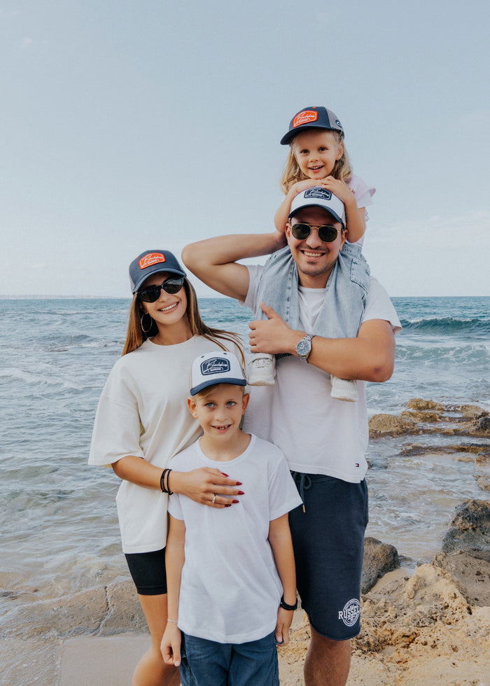 Blackskies-Race-Baseball-Kids-Cap-Navy-Grey-Red-Model-3