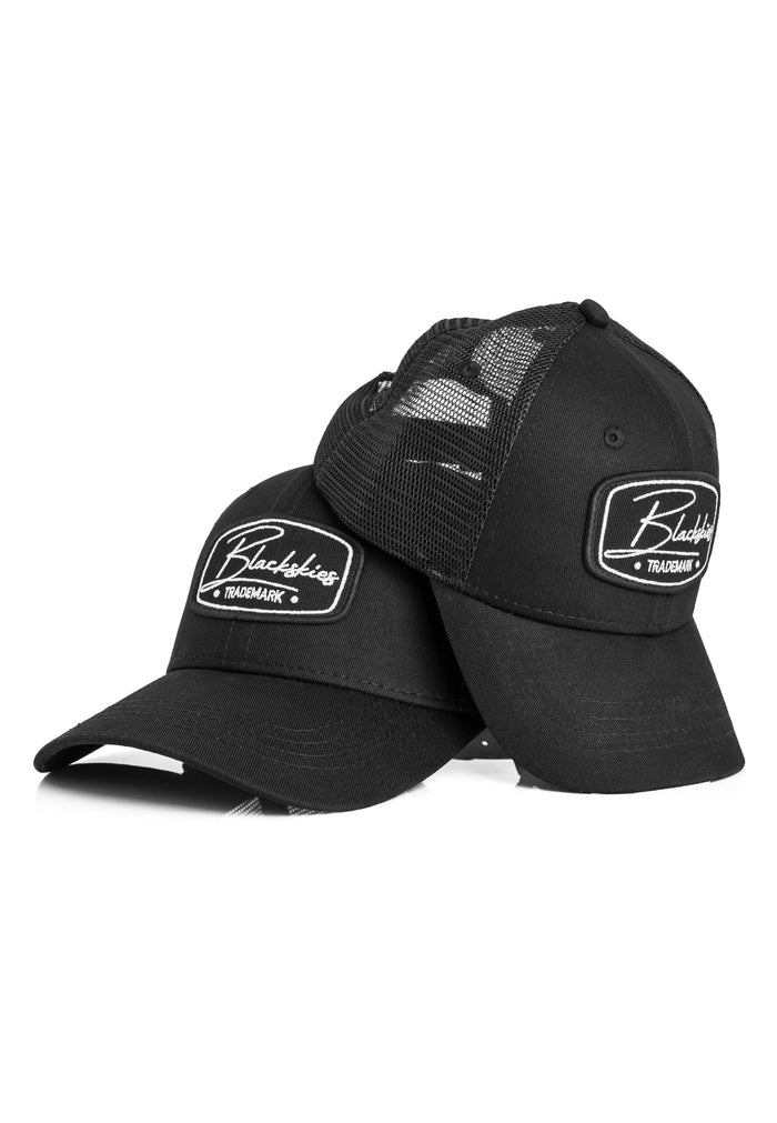 Blackskies-Race-Baseball-Cap-Kids-Black-Trucker-Kinder-Family-Set