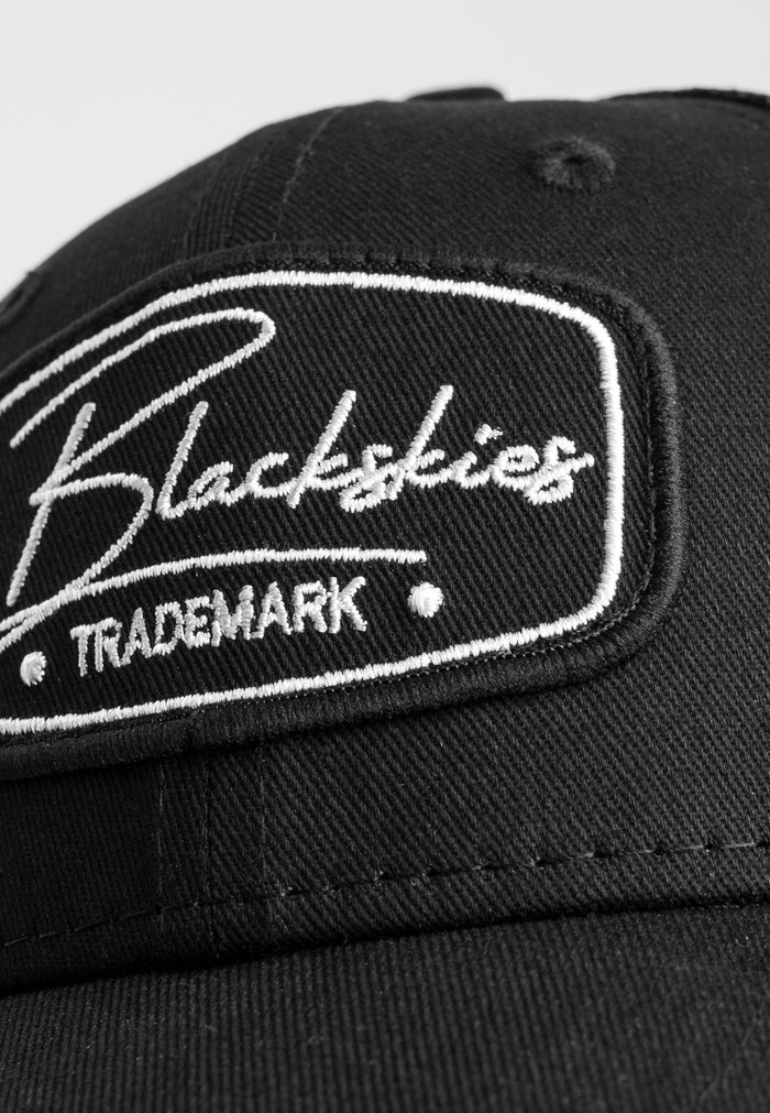 Blackskies-Race-Baseball-Cap-Kids-Black-Detail
