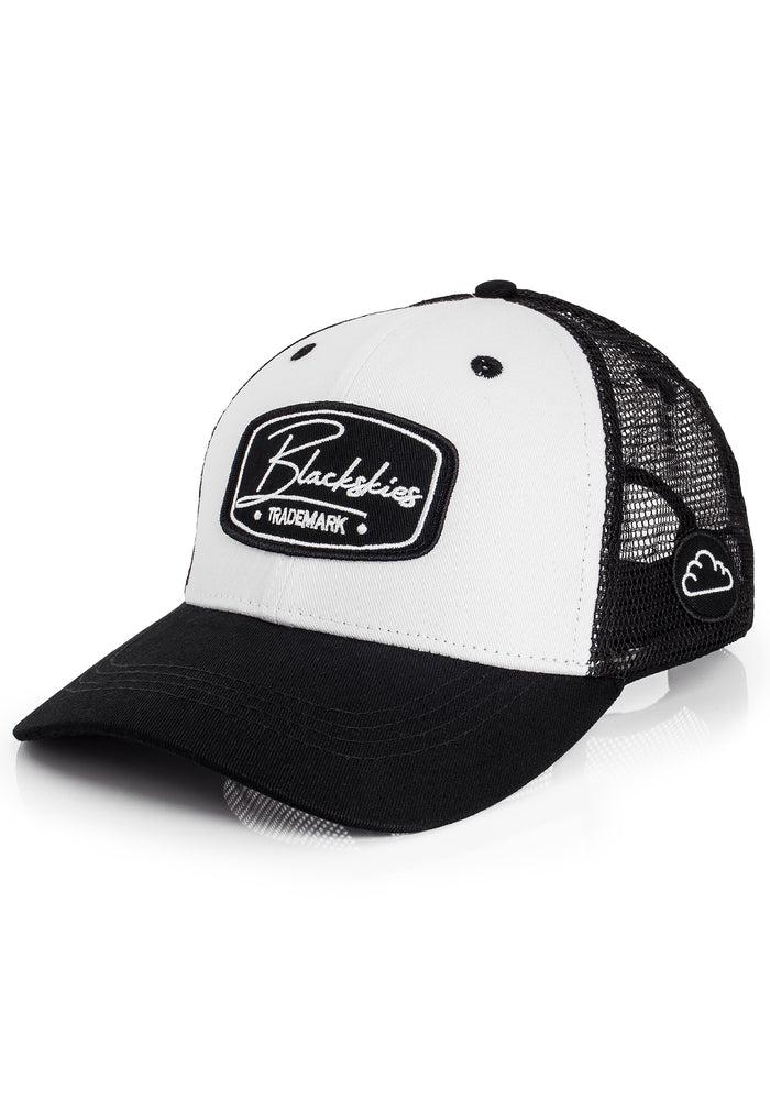Blackskies-Razor-Baseball-Hat-White-Black-Black-Snapback-Trucker-Mesh