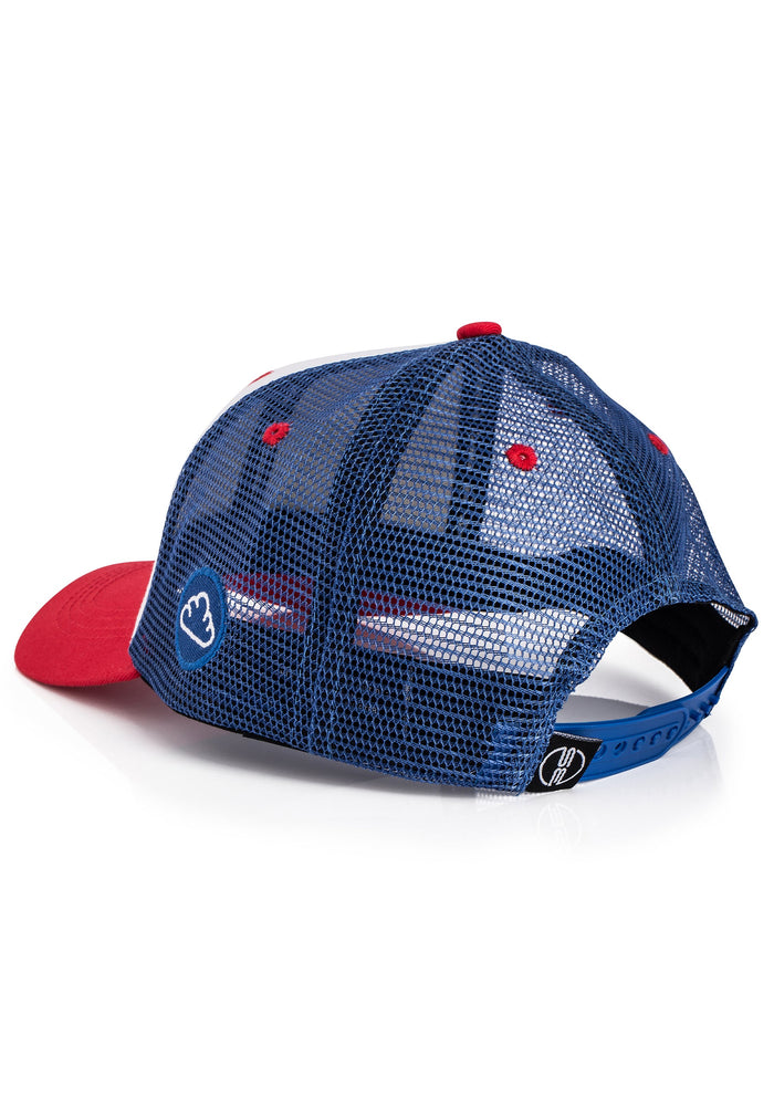 Blackskies-Razor-Baseball-Hat-White-Blue-Red-Snapback-Trucker-Mesh-Back