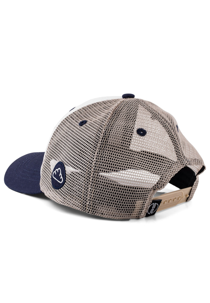 Blackskies-Razor-Trucker-Cap-White-Navy-Sand-Baseball-Hat-Back
