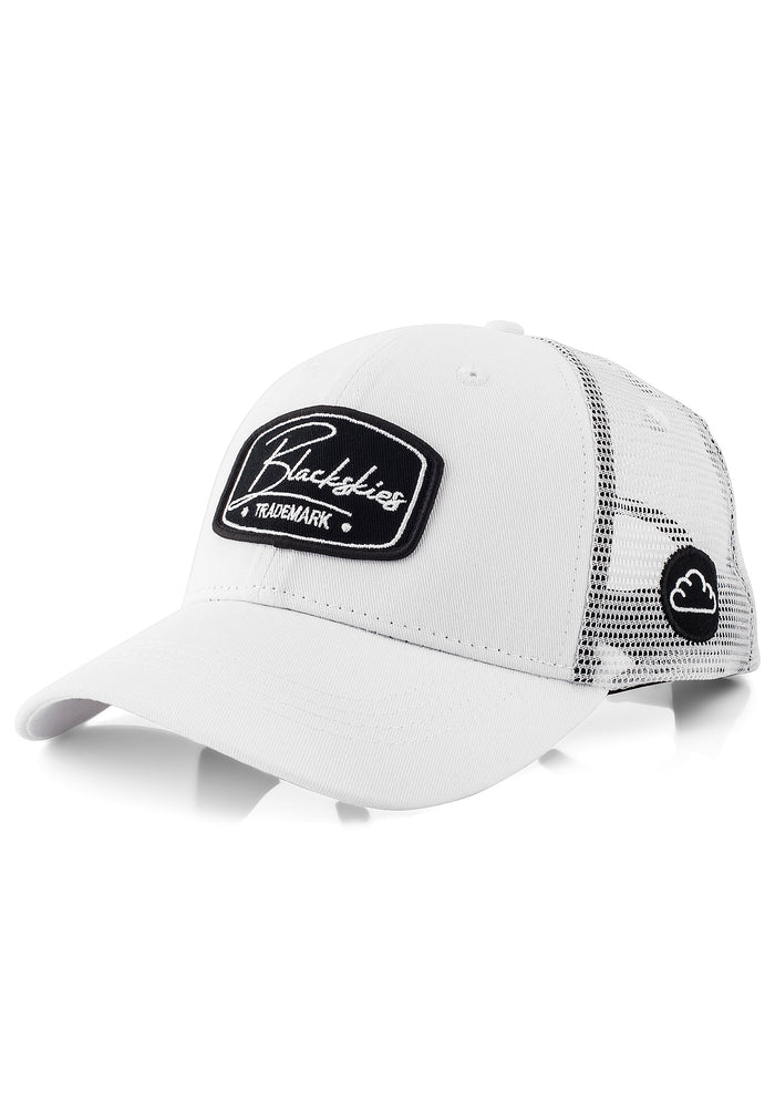Blackskies-Razor-Trucker-Cap-White-Baseball-Hat-Snapback