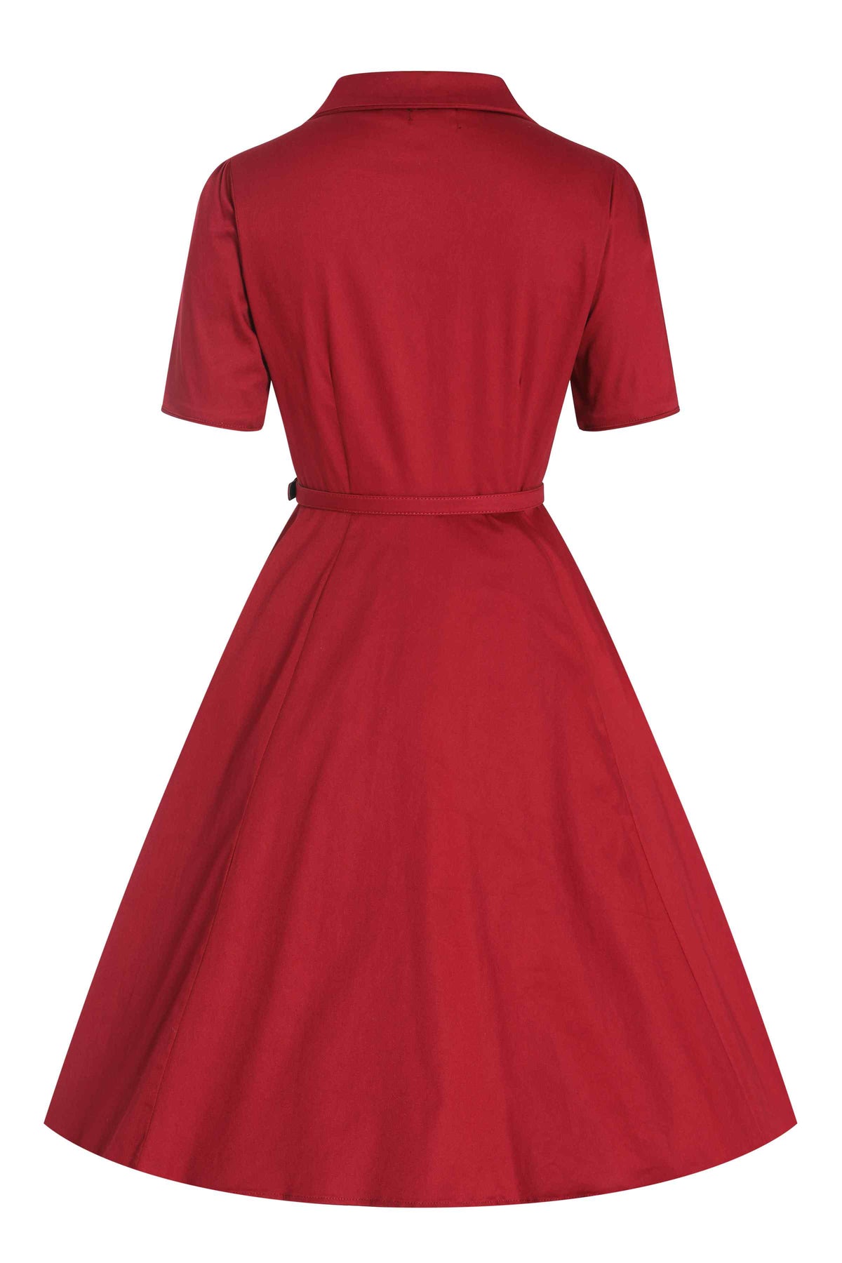 Penelope Retro Red Shirt Dress
