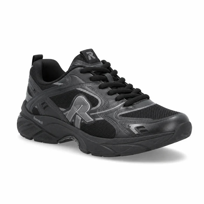 Rieker Camden women's white grey trainers with breathable textile upper and cushioned sole, main product view