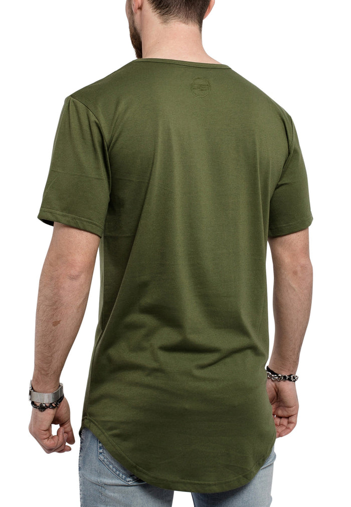 Oversized-Round-T-Shirt-Olive-Back-2