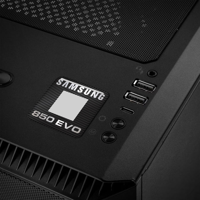 Samsung 850 EVO SSD 1"x1" Chrome Effect Domed Case Badge / Sticker Logo