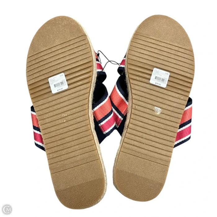 Sandals Flats By Lane Bryant In Blue & Orange, Size: 11