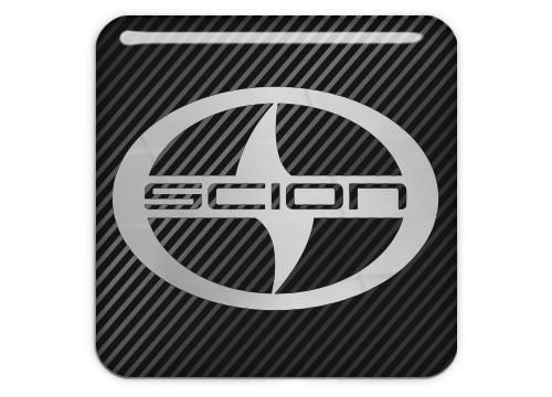 Scion 1"x1" Chrome Effect Domed Case Badge / Sticker Logo
