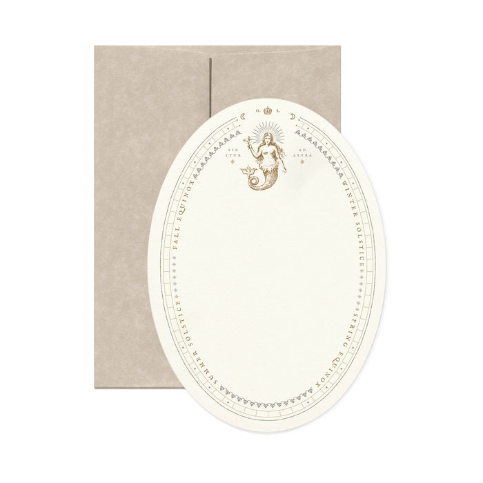 Sic Itur Ad Astra Oval Card With Envelope Eleish Van Breems Home