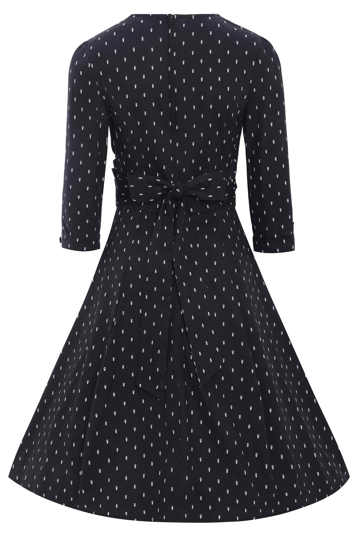 Katherine Spooky Black Coffin Long Sleeved Dress
