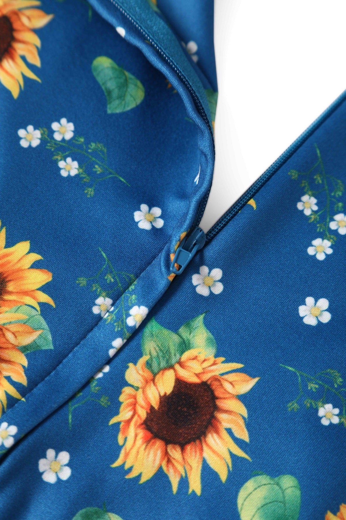 Esther Blue Sunflower Jumpsuit