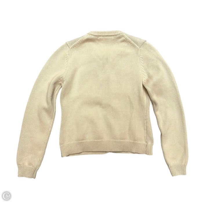 Sweater Cardigan By Zara In Tan, Size: M