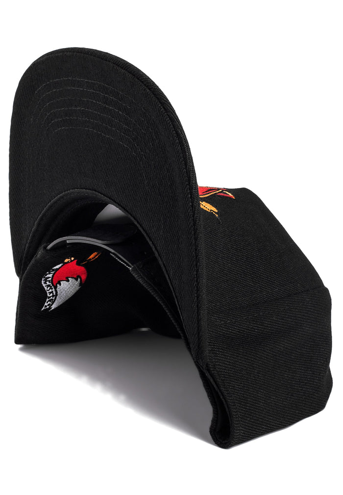 All-We-Have-Snapback-Cap-Black-Fox-Tattoo-Neo-Traditional-Brim