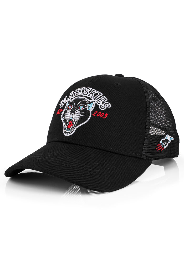 Blackskies-Traditional-Tattoo-Trucker-Cap-Panther-Triple-Black-2
