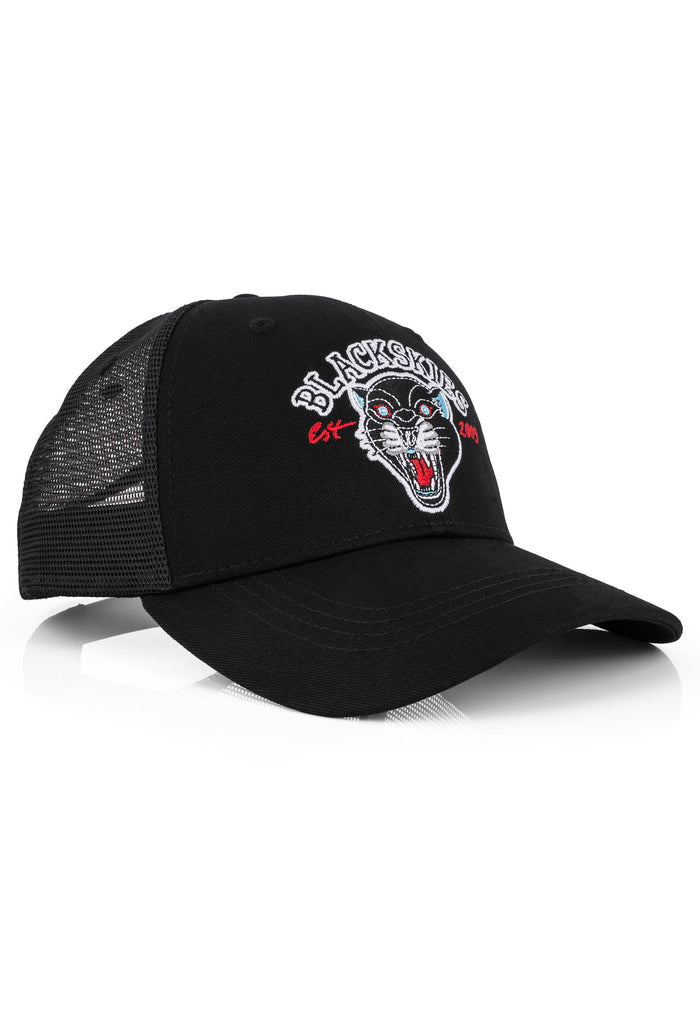 Blackskies-Traditional-Tattoo-Trucker-Cap-Panther-Triple-Black-3