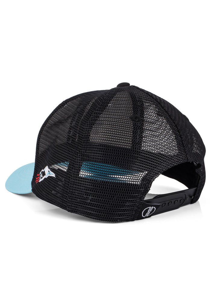 Blackskies-Traditional-Tattoo-Trucker-Cap-Panther-White-Black-Blue-5