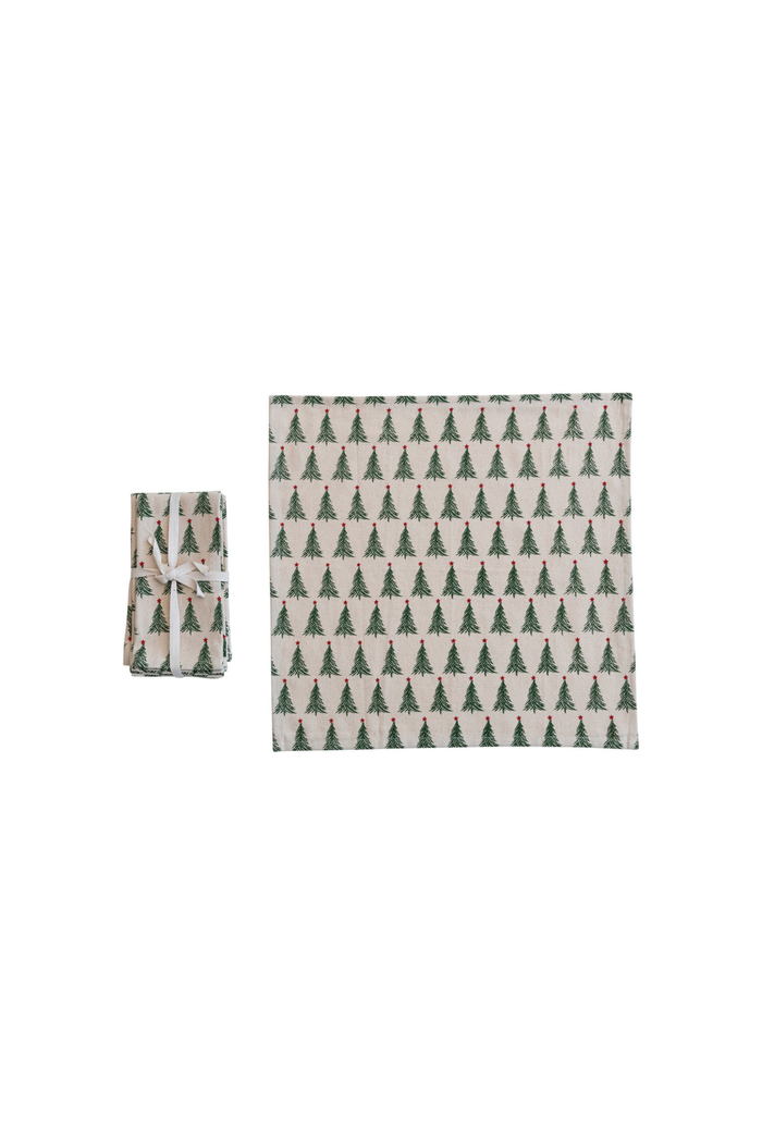 Creative-Co-op-Tree-Pattern-Printed-Cotton-Napkins