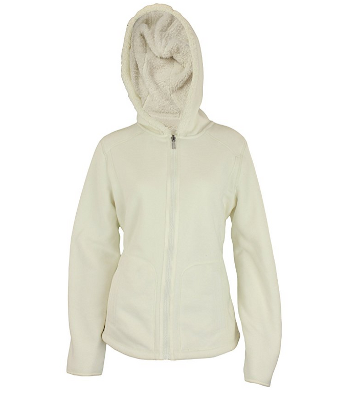 Weatherproof Women's Reversible Full Zip Hooded Polar Fleece&Faux Fur Jacket, Color Options