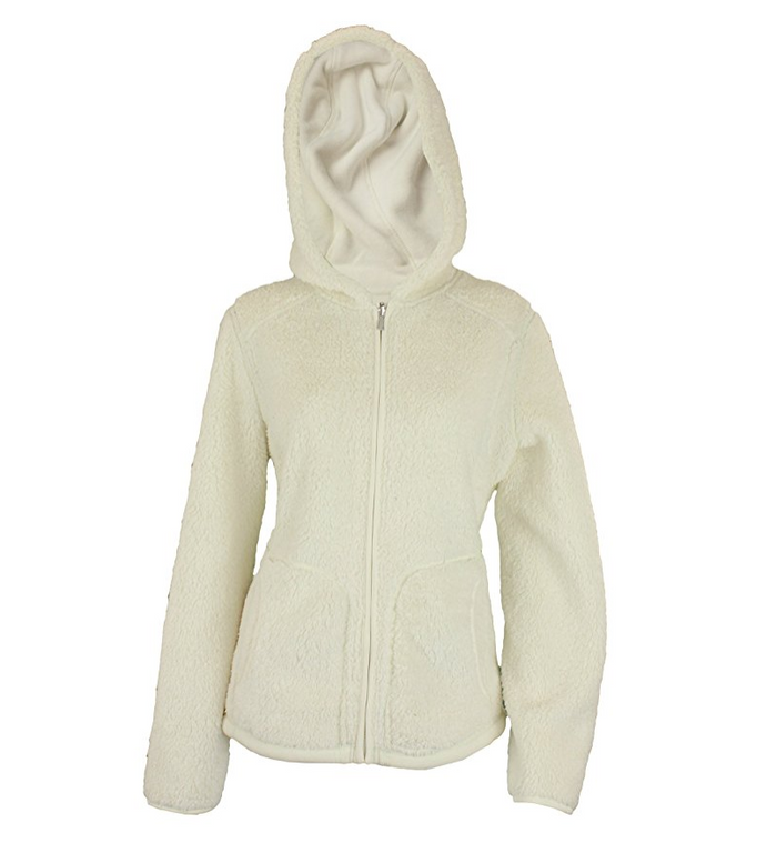 Weatherproof Women's Reversible Full Zip Hooded Polar Fleece&Faux Fur Jacket, Color Options