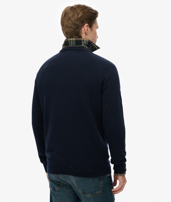 Wool Blend Jumper in Navy