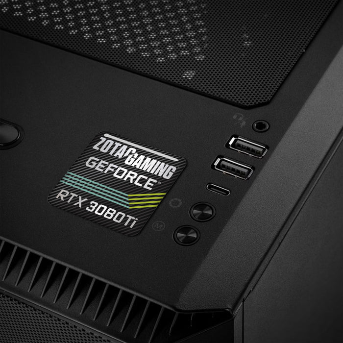Zotac GeForce RTX 3080 Ti 1"x1" Chrome Effect Domed Case Badge / Sticker Logo